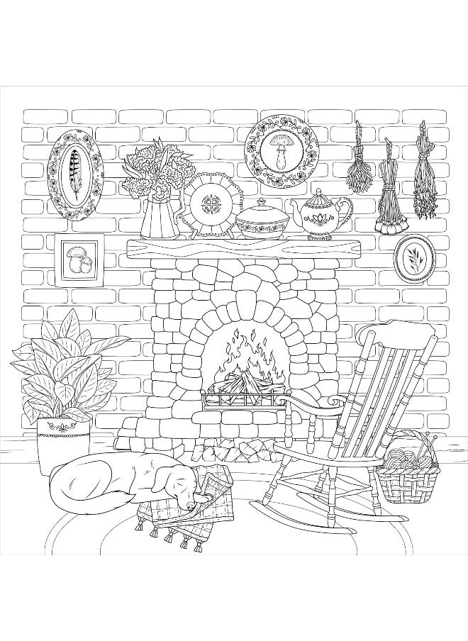 Cottagecore Adult Coloring Book (31 Stress-Relieving Designs)  - Image 3