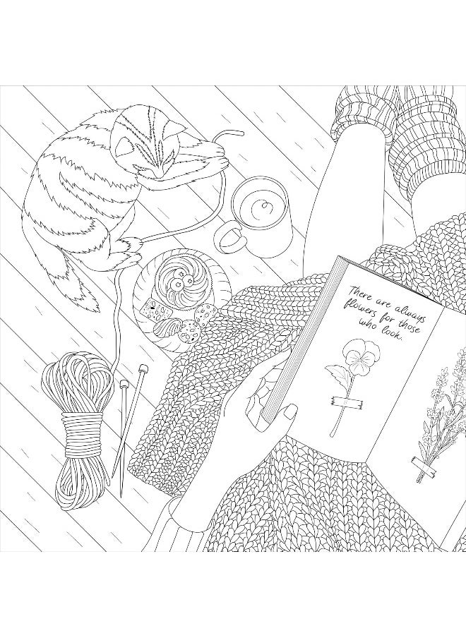 Cottagecore Adult Coloring Book (31 Stress-Relieving Designs)  - Image 4