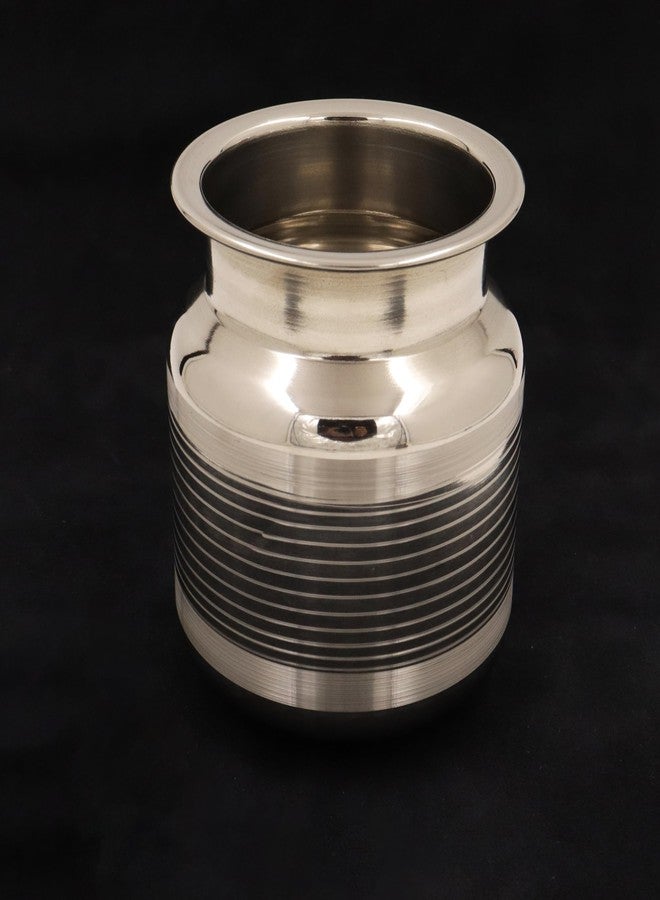 Spillbox Stainless Steel Lota|Kalash|Sombu|Theertha Sembu | Vessel |Jug | Karwachauth | Diwali | Mandir Wedding|Kamandal|Gangajal|Water Gangotri|Chambu[Weight:160g Capacity:650ml]-SS More Sombu - Image 4