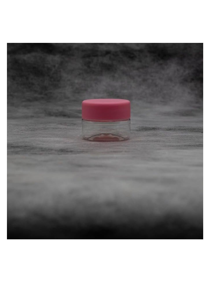 Pack Of 700 Clear White Plastic Jars, 20Ml Pink Lid, High Quality Hygienic Plastic Jars, Refillable Empty Round Jar Storage Container - Image 2