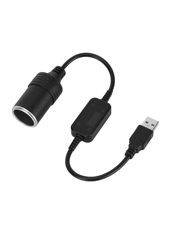 McDou 5V to 12V Car USB Cigarette Lighter Adapter,Socket Converter Adapter Male to Female,for Driving Recorder DVR Camera GPS E-Dog and Other Electronics - Image 1