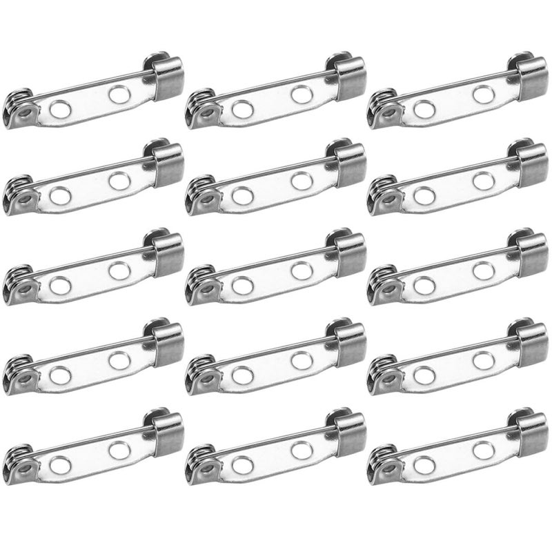 Silver Alloy Safety Pins 400pcs with Lock Head for DIY Jewelry Sewing Crafts Clothes - Image 2