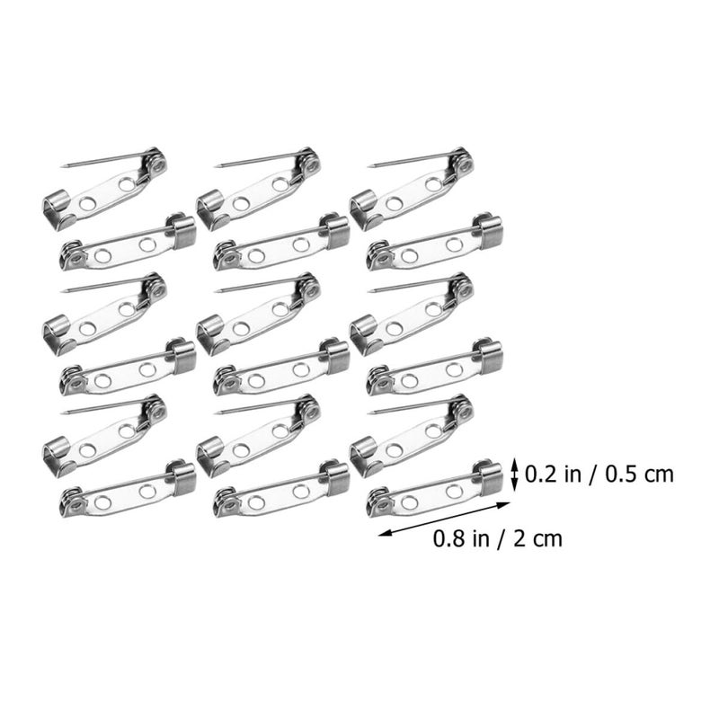 Silver Alloy Safety Pins 400pcs with Lock Head for DIY Jewelry Sewing Crafts Clothes - Image 3