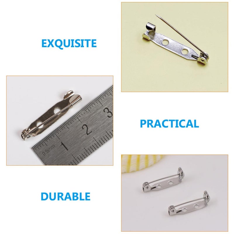 Silver Alloy Safety Pins 400pcs with Lock Head for DIY Jewelry Sewing Crafts Clothes - Image 4
