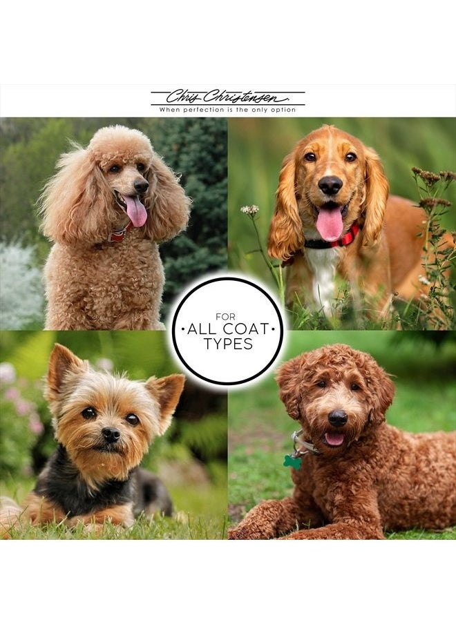 Chris Christensen - Dog Brush, 20 mm. Ice Slip Dematting Brush, Specialty Brushes, Groom Like a Professional, Remove Tough Mats and Tangles, Rounded and Grounded Pins, Doesn't Pull Coat - Image 1