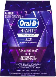 Oral-B 3D White Luxe Advance Seal Whitestrips, 14 Treatments