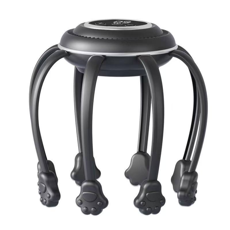 Electric Scalp Massager Waterproof Deep-Kneading Head Massager with Soft Flexible Nodes for Stress Relief - Ergonomic Handheld Scalp Scrubber for Shower Spa Treatment Hair Care - Image 1