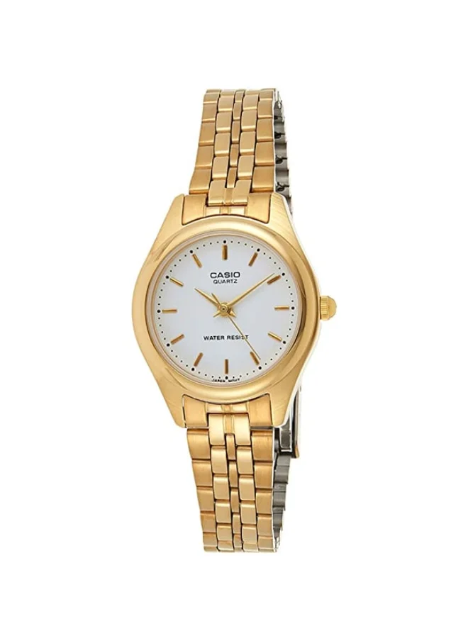 كاسيو Women's Analog Display Watch With Gold Stainless Steel Strap - LTP-1129N-7A