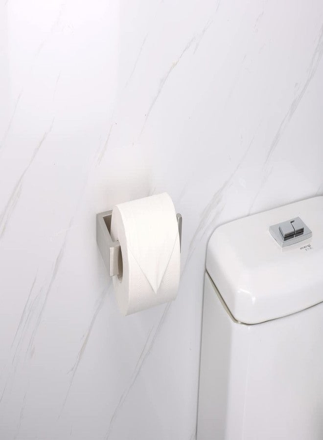 TocTen Toilet Paper Holder-Bathroom Tissue Holder Fit Big Roll Paper, Toilet Paper Roll Holder Wall Mounted Made of Thicken 304 Stainless Steel, Suitable for Bathroom, Kitchen, Office (5.9In, Brushed) - Image 2