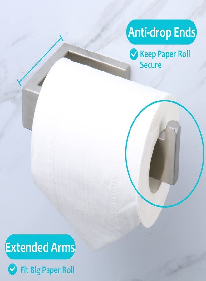 TocTen Toilet Paper Holder-Bathroom Tissue Holder Fit Big Roll Paper, Toilet Paper Roll Holder Wall Mounted Made of Thicken 304 Stainless Steel, Suitable for Bathroom, Kitchen, Office (5.9In, Brushed) - Image 5