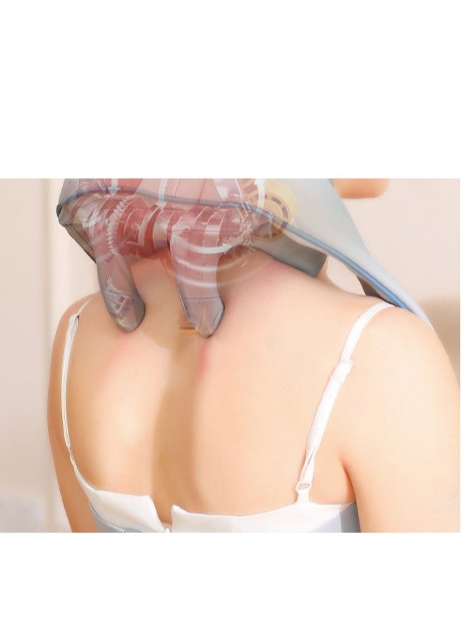 Electric kneading hot compress massage shawl trapezius muscle cervical massager to clear the shoulder and neck massager - Image 3