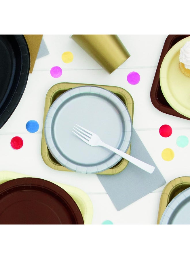 Unique 8 Silver Plates 9'' - Image 2