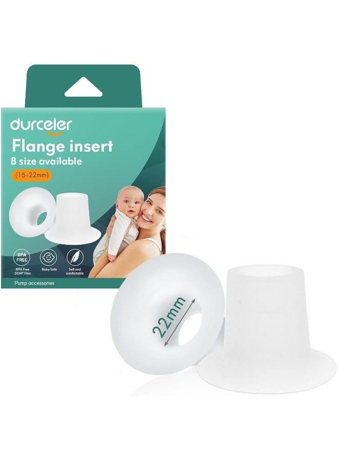 Durceler 22mm Flange Insert Compatible with Various Breast Pumps - Image 1