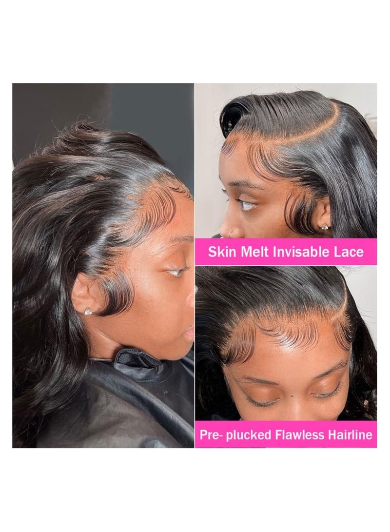 Estelle Body Wave Lace Front Wigs Human Hair Pre Plucked with Baby Hair Bleached Knots Glueless Brazilian Virgin 13x4 Lace Frontal Wigs for Black Women Natural Color - Image 2