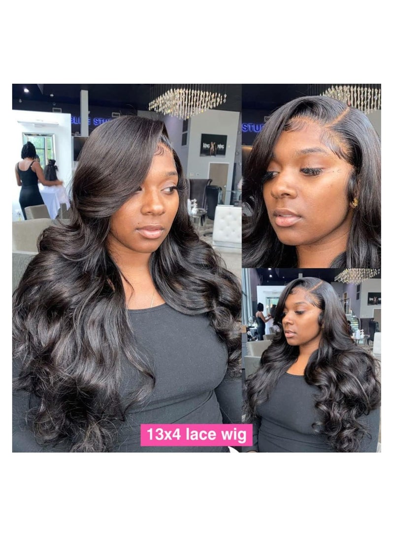 Estelle Body Wave Lace Front Wigs Human Hair Pre Plucked with Baby Hair Bleached Knots Glueless Brazilian Virgin 13x4 Lace Frontal Wigs for Black Women Natural Color - Image 4