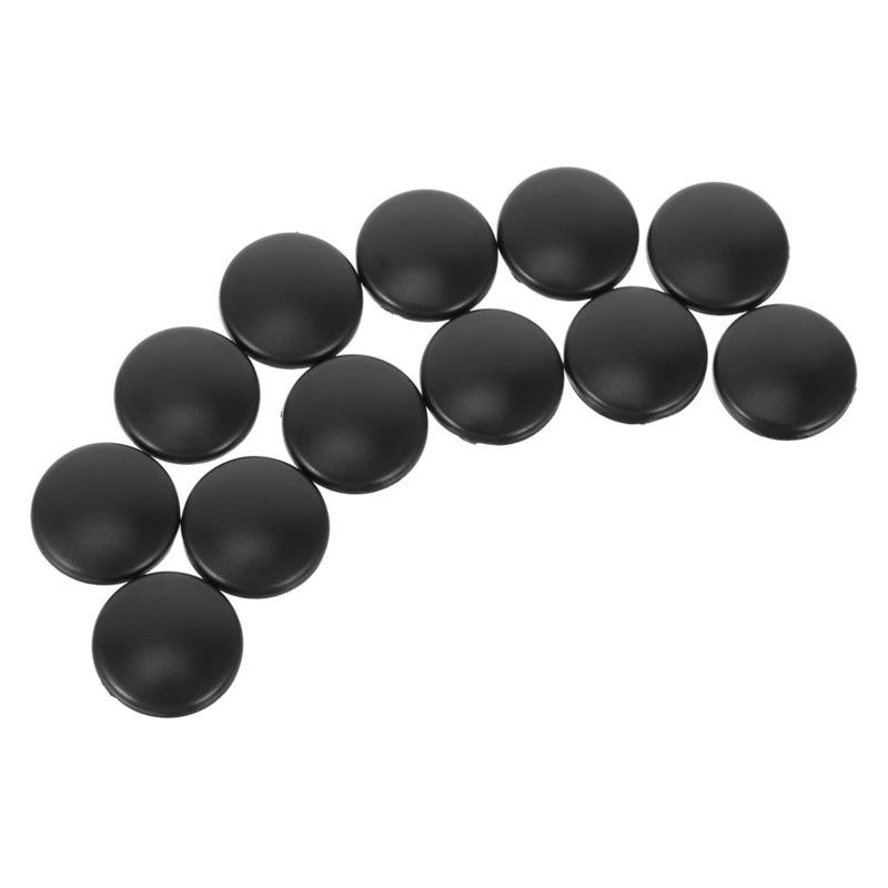 Black Plastic Screw Caps 12pcs Self Adhesive Car Door Bolt Cover Protector Automotive Modification Accessories - Image 2