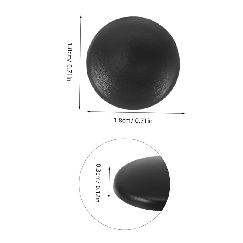 Black Plastic Screw Caps 12pcs Self Adhesive Car Door Bolt Cover Protector Automotive Modification Accessories - Image 3
