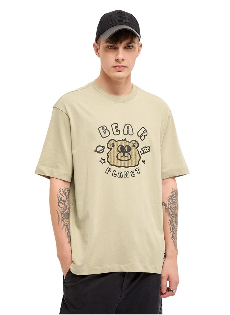 THE BEAR HOUSE - Men’s Cotton T-Shirt – Soft, Breathable & Comfortable, Perfect for Casual Wear, Ideal for Everyday & Summer Wear - Image 1