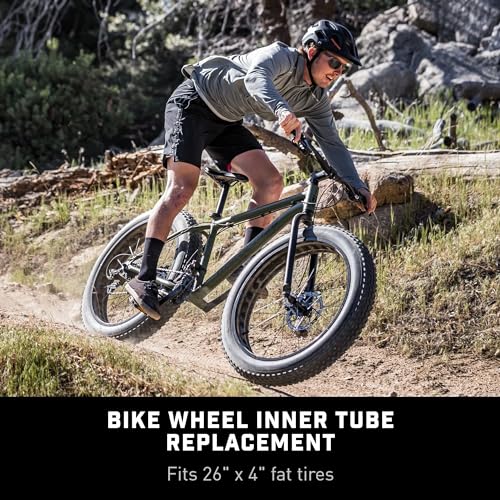 Mongoose Fat Tire Bike Tube, Inner Tubes with Schrader Valve, Fits 20" / 24" / 26" / 27.5" Bicycle Tires, Heavy-Duty Rubber, Easy Inflation, 1-Pack Replacement Tire Tube - Image 4