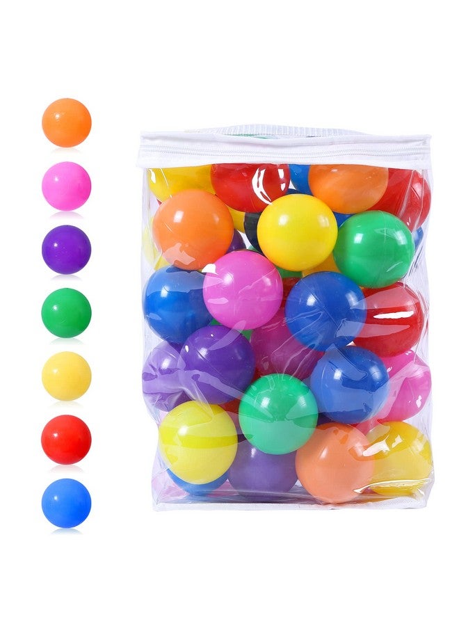 PlayMaty Ball Pit Balls 2.75Inches Pool Plastic Balls Phthalate & Bpa Free Crush Proof Stress Balls Swim Pit Fun Toy With Storage Bag For Baby Playhouse Pool Birthday Party Decoration Pack Of 50 - Image 1
