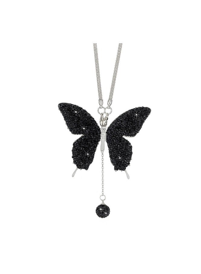EBMINI New Car Diamond Inlaid Butterfly Pendant 
