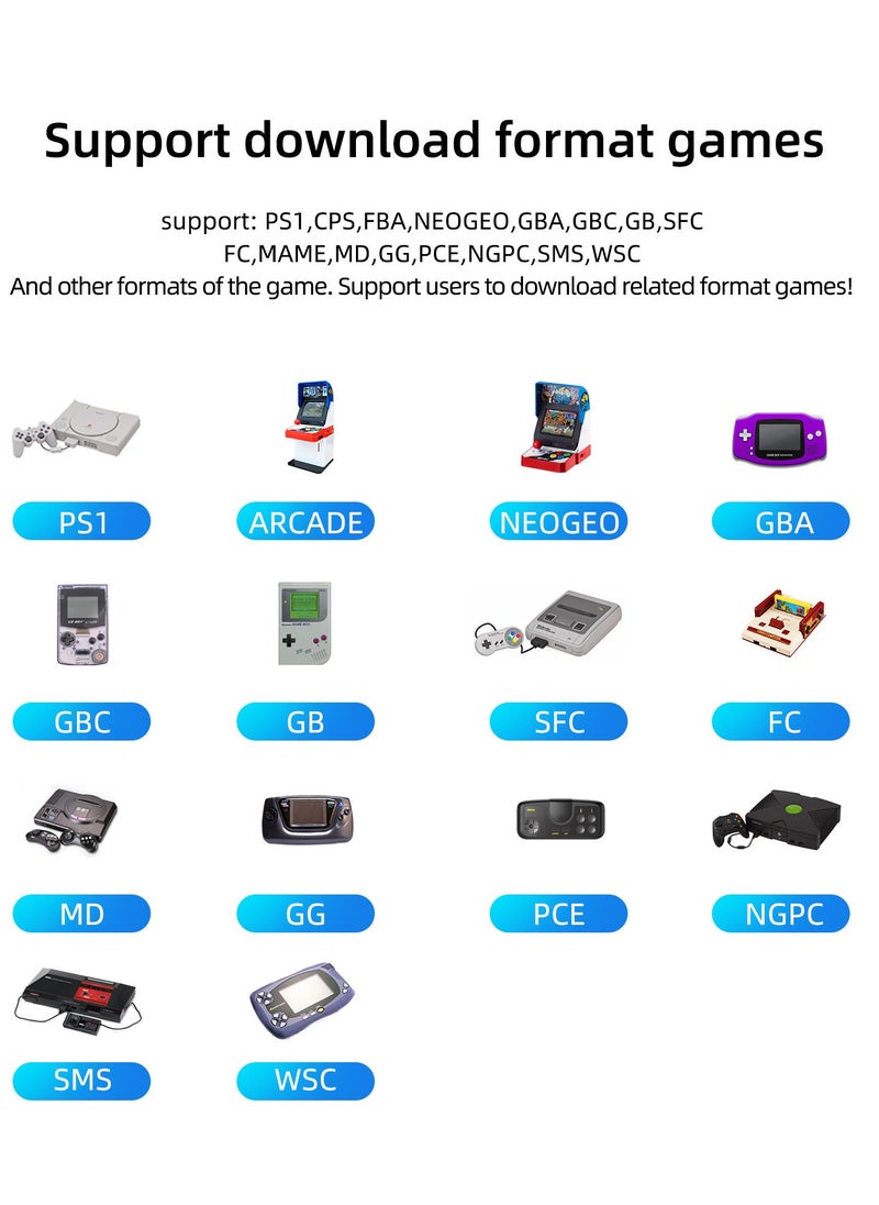 Miyoo - Miyoo Mini Plus+ Portable GBA Game PS1 Handheld Game Console(Gray 64G) - Image 1