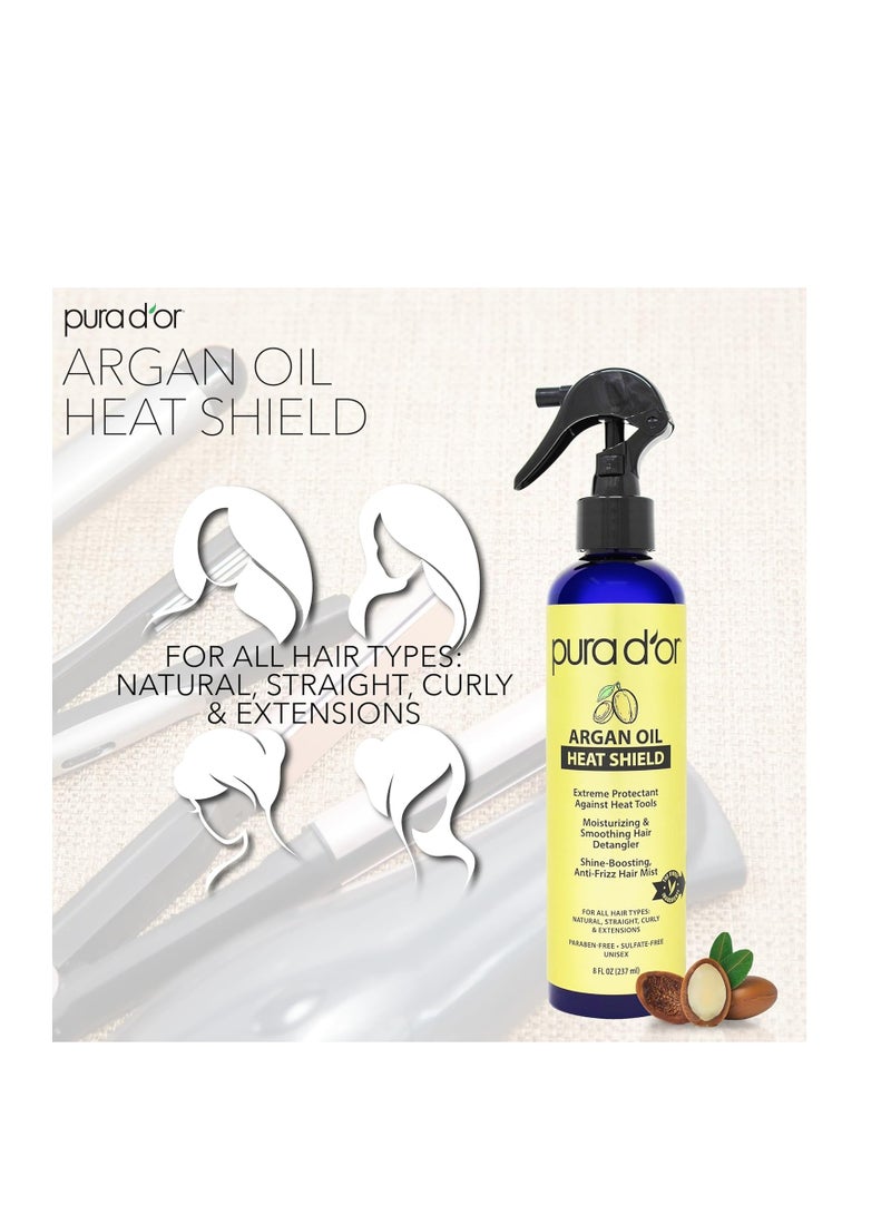 بيورا دور زيت الأرجان هيت شيلد 8 أونصة سائلة 237 مل - Image 2