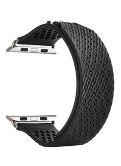 NIBEMINENT Milanese Loop Replacement Strap For Apple Watch Series 3/2/1 Black  - Image 1