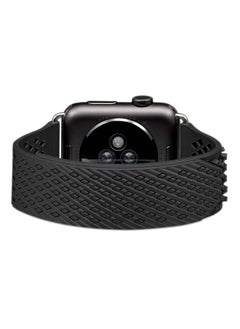 NIBEMINENT Milanese Loop Replacement Strap For Apple Watch Series 3/2/1 Black  - Image 4