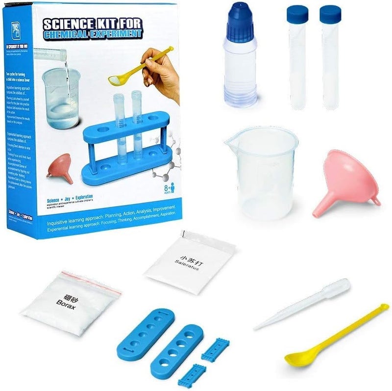 Derovan Educational Science Kit – DIY Chemical Experiment & STEM Activity Set for Kids (Ages 8+) – Includes Beaker, Test Tubes, Lab Tools & Safety Gear - Image 1
