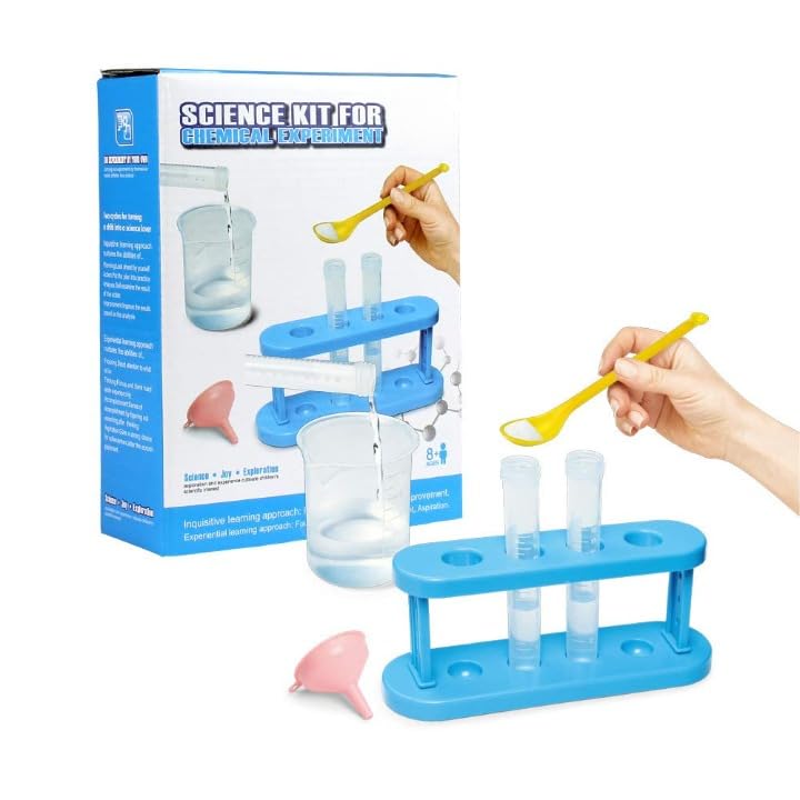 Derovan Educational Science Kit – DIY Chemical Experiment & STEM Activity Set for Kids (Ages 8+) – Includes Beaker, Test Tubes, Lab Tools & Safety Gear - Image 4