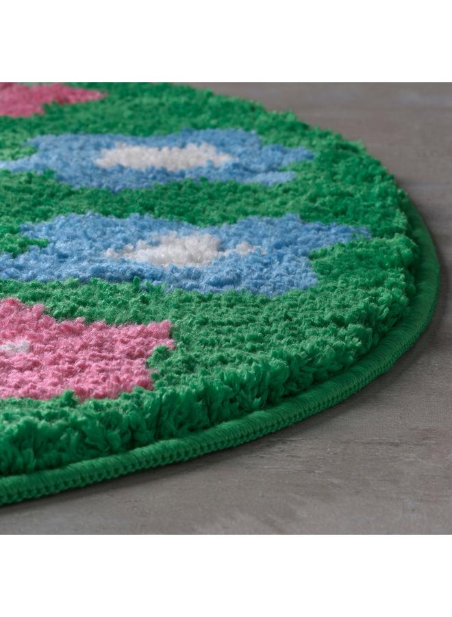 erorex Bath Mat, Floral Pattern/Multicolour, 60X65 Cm - Image 3