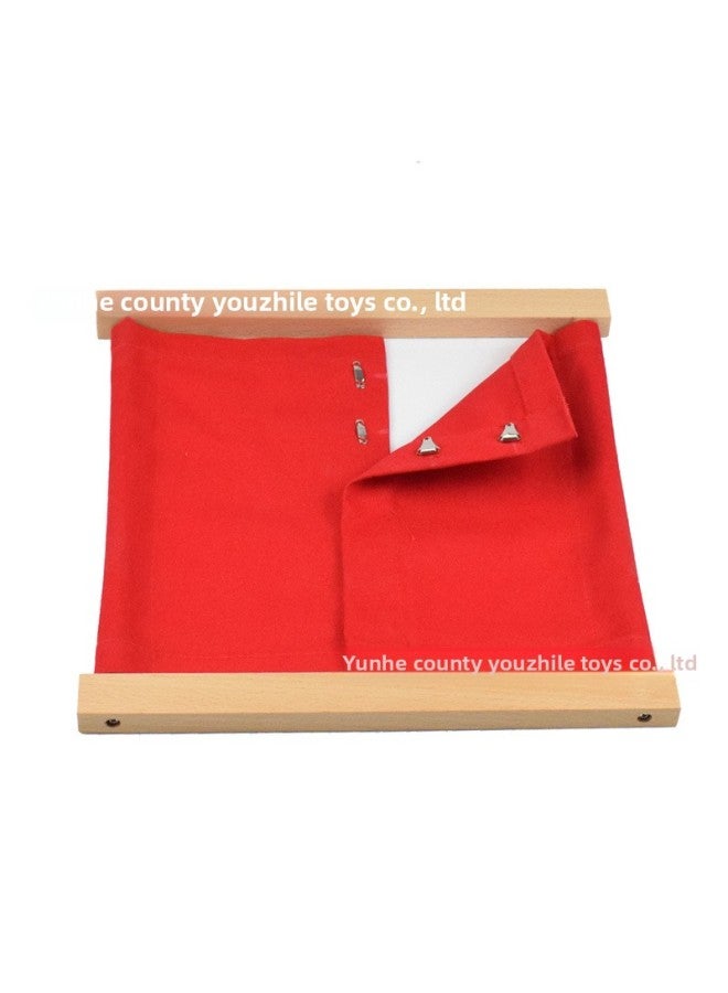 Clothes Rack International Version Montessori Teaching Aids Children's Montessori Kindergarten Direct Daily Life-Color:Hook Button Clothing Frame  - Image 1