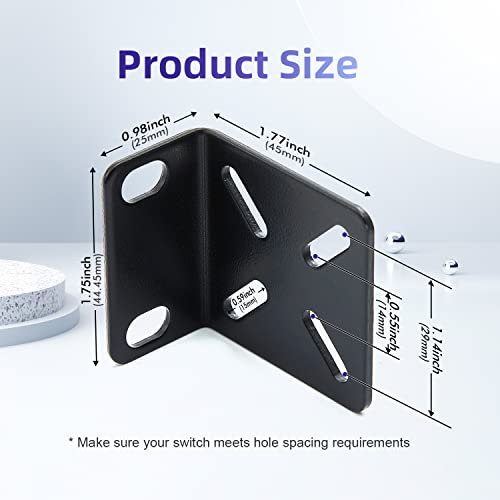 PhyinLan Rack Mount Kit for 17.3 inch Switches, Adjustable Rack Ears for Buffalo Tech, Cisco, NETGEAR,Dell, D-Link, Linksys and TRENDnet Products, Adjustable Hole Distance 14-29mm - Image 2