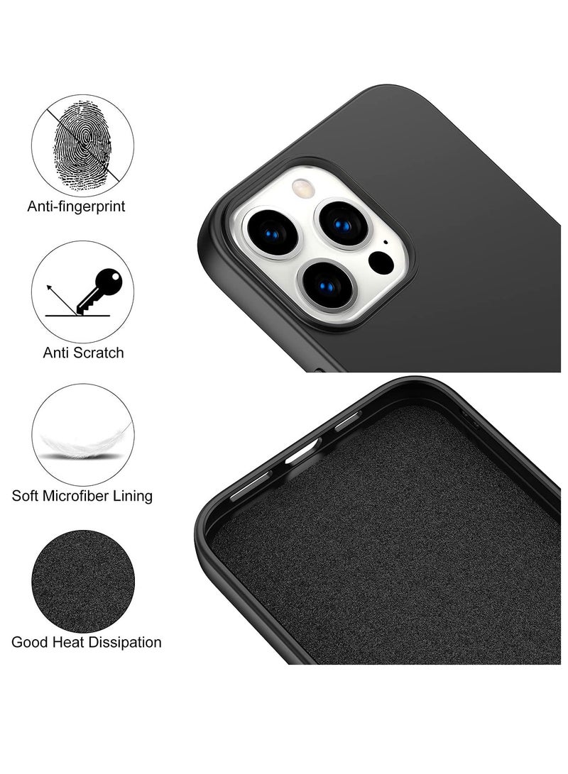 BORTONY iPhone 15 Pro Max Protective Case Liquid Gel Silicone Rubber Soft Silky Touch Anti Scratch Shockproof Back Cover Compatible with Apple iPhone 15 Pro Max 6.7 Inch - Image 5