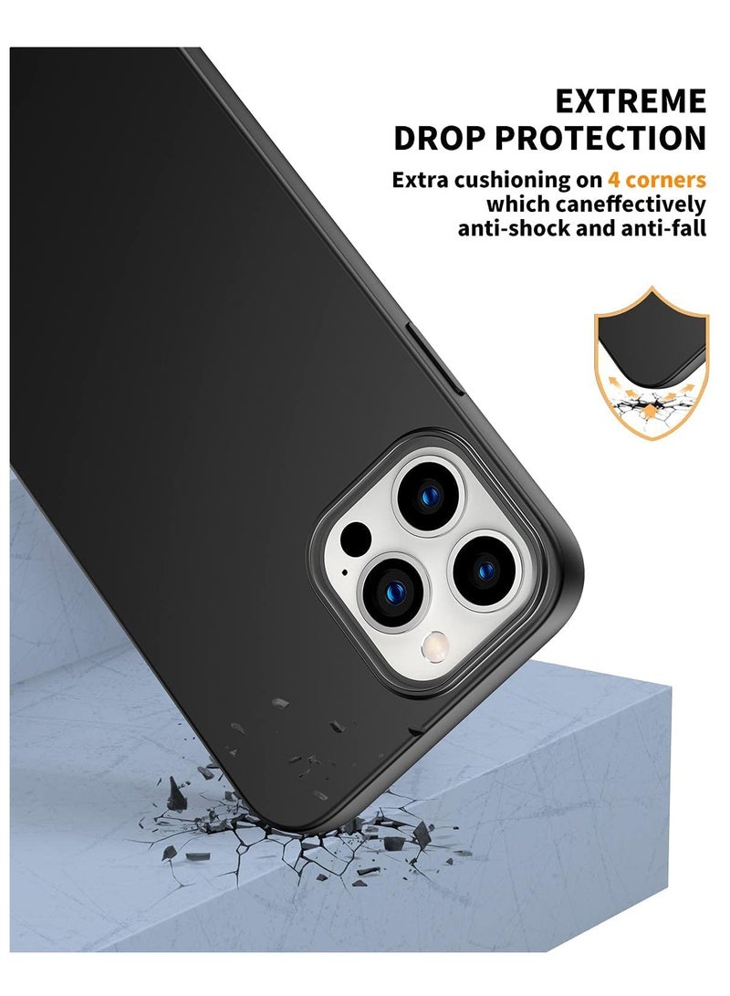 BORTONY iPhone 15 Pro Max Protective Case Liquid Gel Silicone Rubber Soft Silky Touch Anti Scratch Shockproof Back Cover Compatible with Apple iPhone 15 Pro Max 6.7 Inch - Image 3