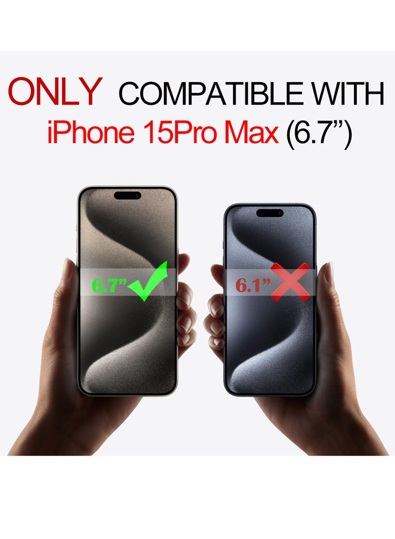 BORTONY iPhone 15 Pro Max Protective Case Liquid Gel Silicone Rubber Soft Silky Touch Anti Scratch Shockproof Back Cover Compatible with Apple iPhone 15 Pro Max 6.7 Inch - Image 2