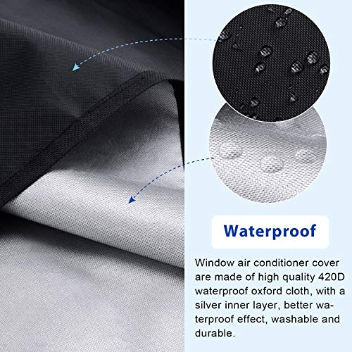 KylinLucky Window Air Conditioner Cover for Outside Units - Winter AC Unit Cover 17W x 12D x 13H inches - Image 3