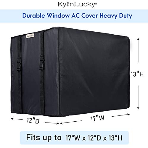 KylinLucky Window Air Conditioner Cover for Outside Units - Winter AC Unit Cover 17W x 12D x 13H inches - Image 2