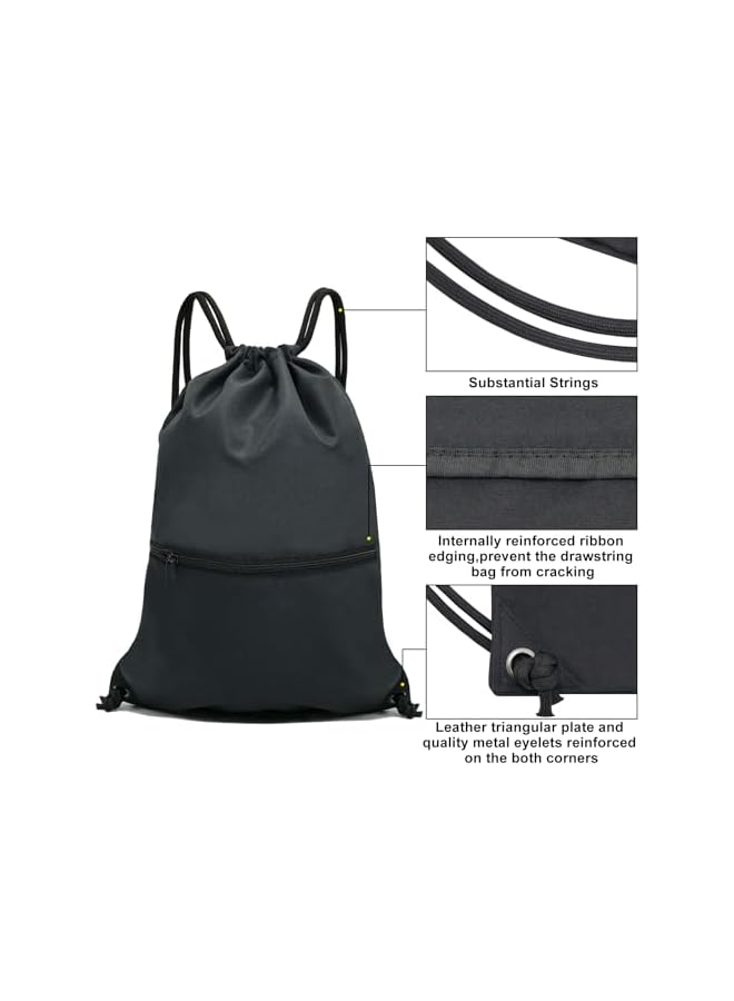 PROMASS Drawstring Backpack Bag Sport Gym Sackpack - Image 4