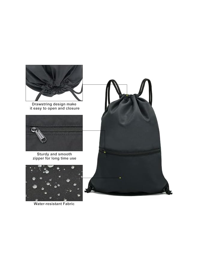 PROMASS Drawstring Backpack Bag Sport Gym Sackpack - Image 3