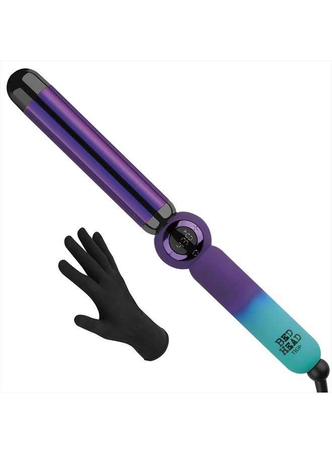 BED HEAD Rough Volume Digital Hair Curling Wand | Fast Heat Up and Massive Shine, (1-1/4 in) - Image 1