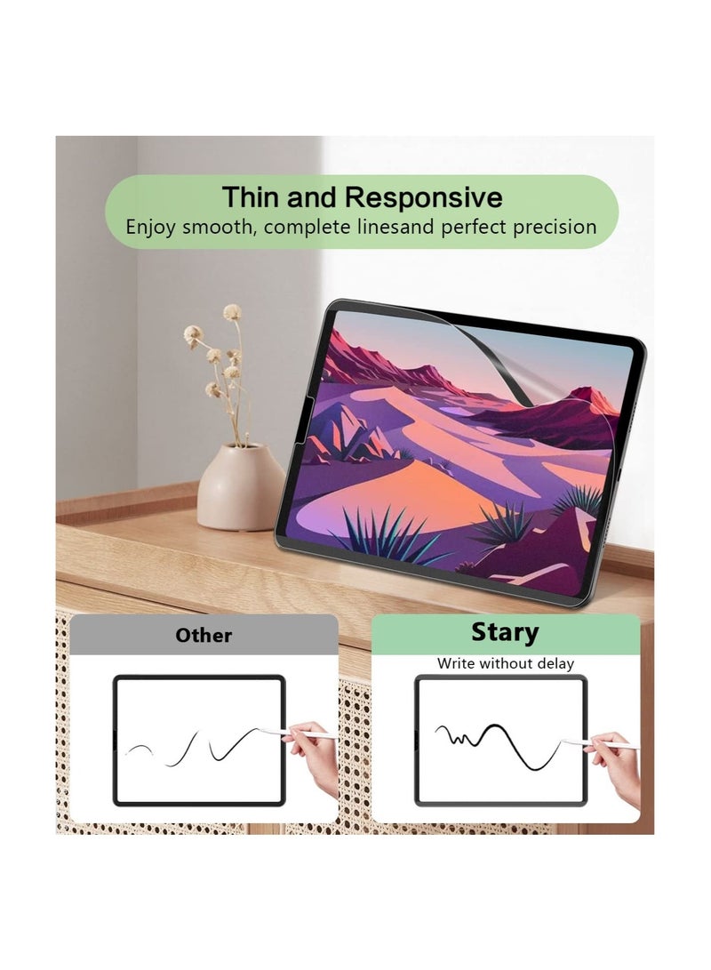 Captaintech Like Paper Screen Protector for iPad Pro 12.9 Inch (2022/ 2021/ 2020/ 2018), Magnetic Removable Screen Protector for iPad Pro 12.9 6th/5th/4th/3rd Generation Matte Film Anti Glare for Drawing Reusable - Image 1