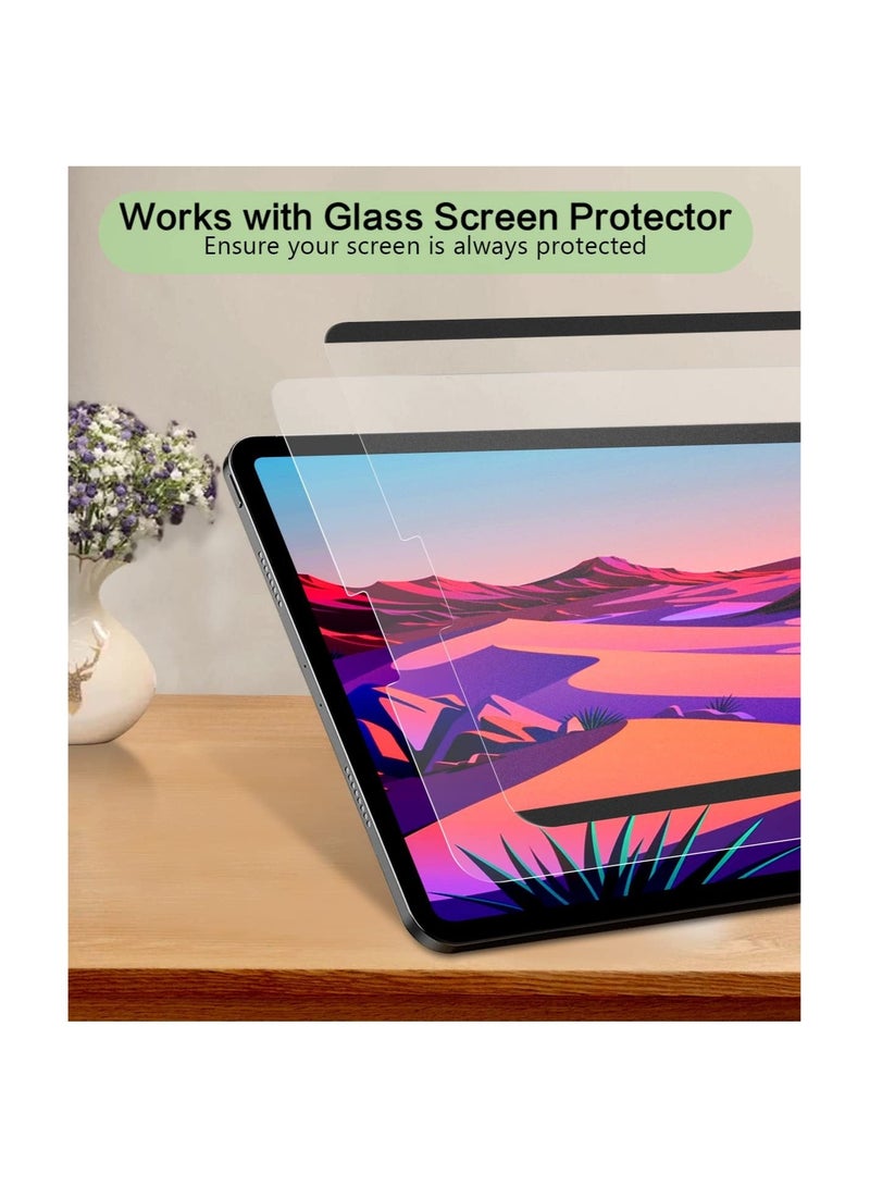 Captaintech Like Paper Screen Protector for iPad Pro 12.9 Inch (2022/ 2021/ 2020/ 2018), Magnetic Removable Screen Protector for iPad Pro 12.9 6th/5th/4th/3rd Generation Matte Film Anti Glare for Drawing Reusable - Image 2