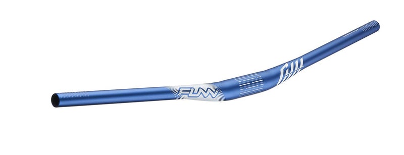 Funn Full On Mountain Bike Handlebar with Bar Clamp 35mm and Width 785mm Tough and Lightweight Alloy Riser Handlebar for MTB BMX and Road Bike Rise 15mm MTB Handlebar Blue