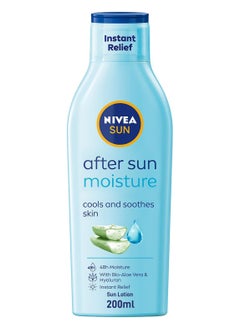 Nivea NIVEA SUN After Sun Lotion Instant Relief, Soothing Moisturizer, Aloe Vera & Avocado Oil, 200ml  - Image 1