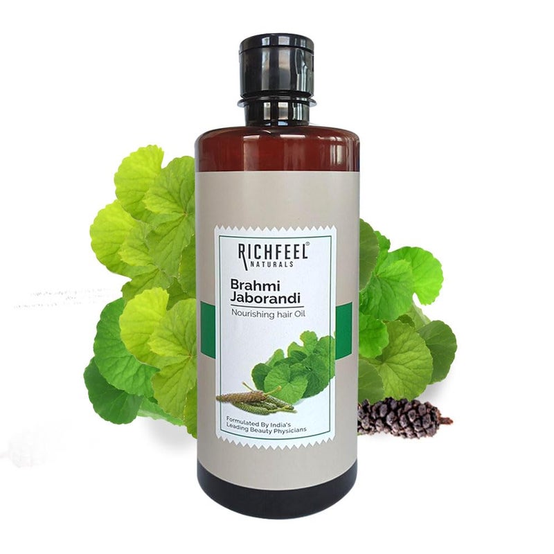 Richfeel Brahmi Jaborandi Hair Oil, 500ml - Image 5