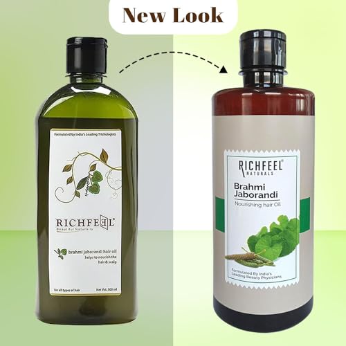 Richfeel Brahmi Jaborandi Hair Oil, 500ml - Image 2