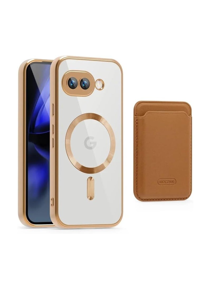 General - 2-in-1 Removable Wallet Case Compatible with Google Pixel 9a with PU Leather Card Holder [Mag-Safe Compatible] Magnetic Clear Cover Built-in Camera Lens Protector - Image 1