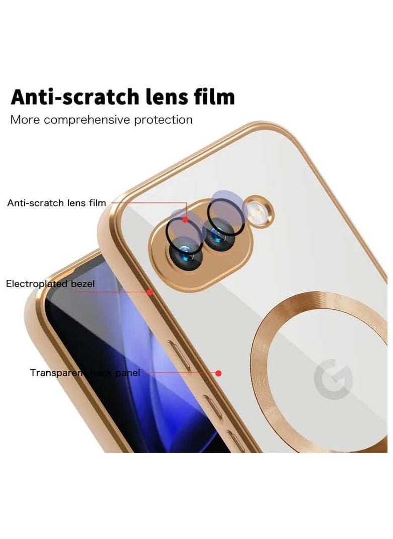 General - 2-in-1 Removable Wallet Case Compatible with Google Pixel 9a with PU Leather Card Holder [Mag-Safe Compatible] Magnetic Clear Cover Built-in Camera Lens Protector - Image 1
